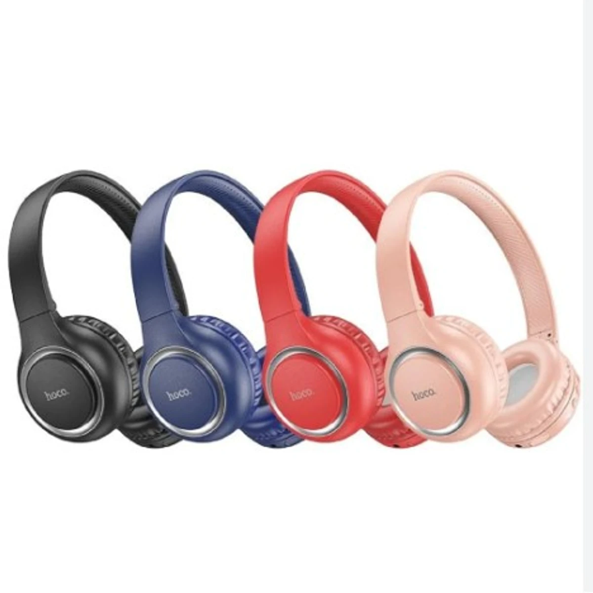 HOCO W41 Bluetooth On Ear Headphones with Mic, Up to 8 Hours Playback and 120 Stand by Time, 71MM Drivers, Padded Ear Cushions, Integrated Controls and Dual Modes