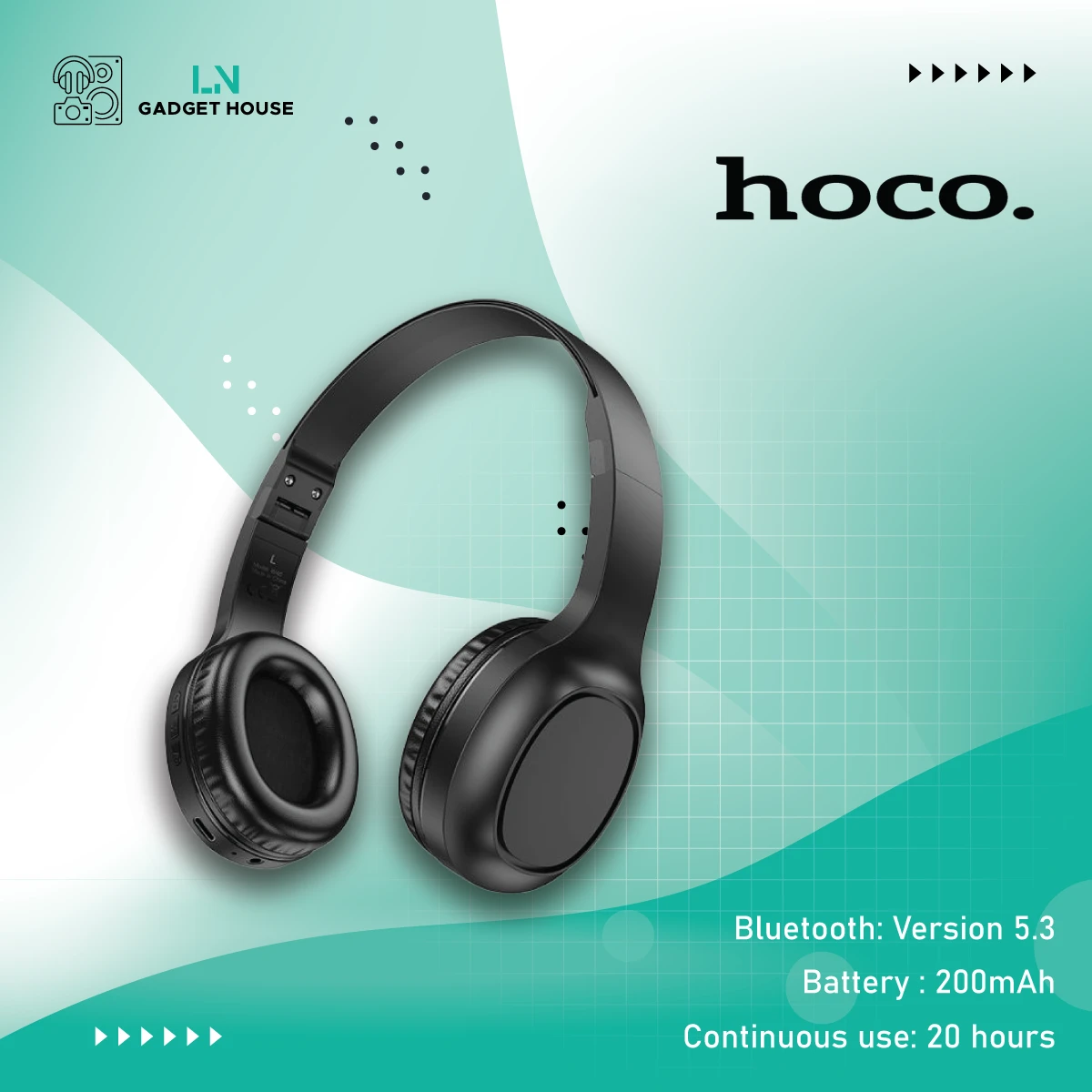 Hoco W46 Bluetooth Wireless Headphones