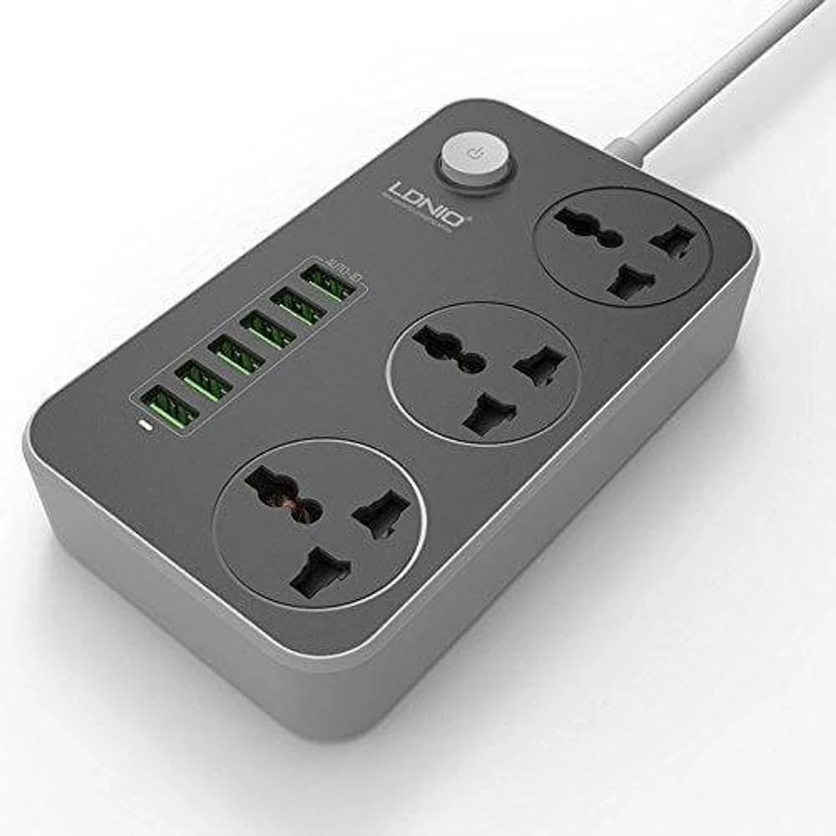 LDNIO 6 USB Ports and 3 Power Socket Extension