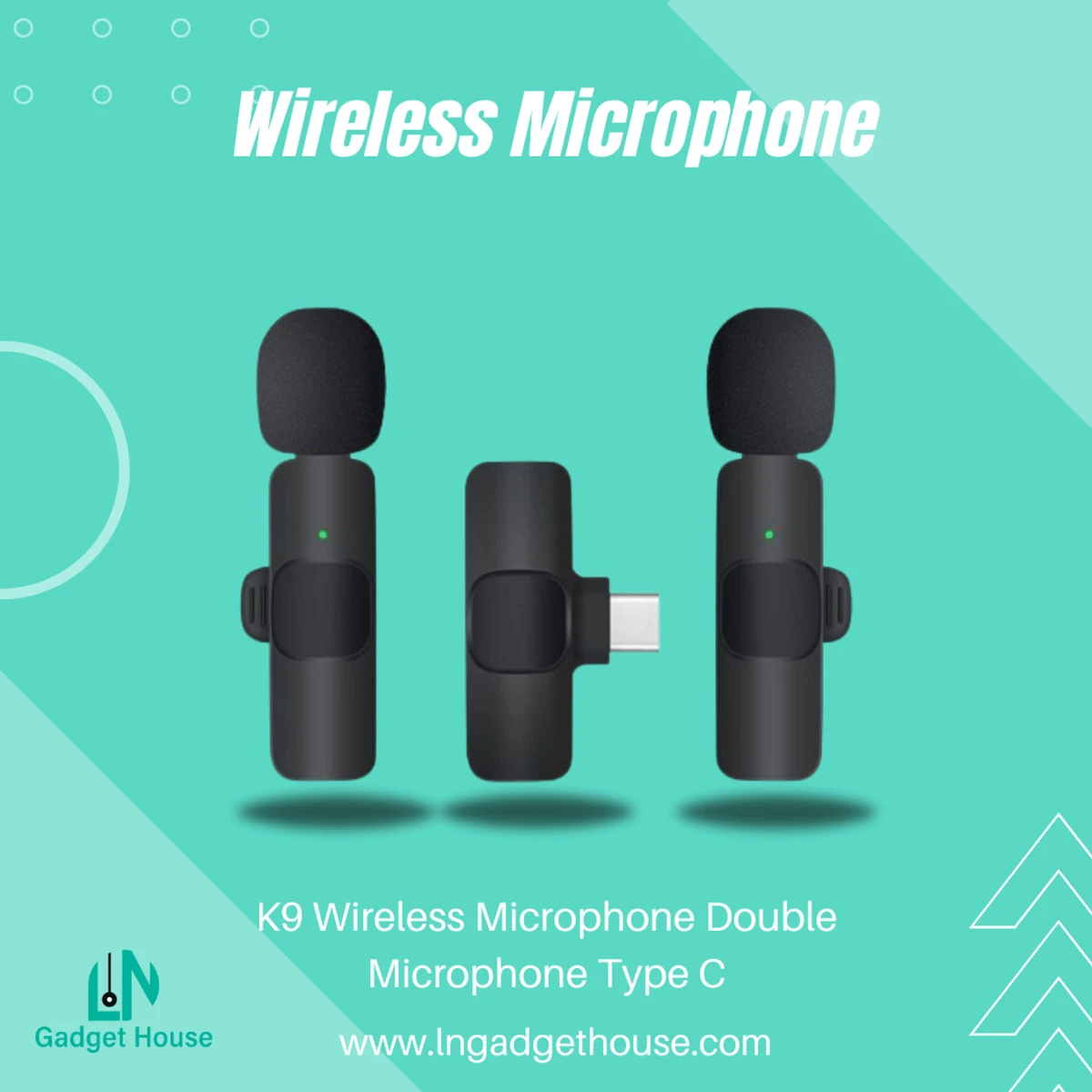 K9 Wireless Microphone Double Microphone Type C