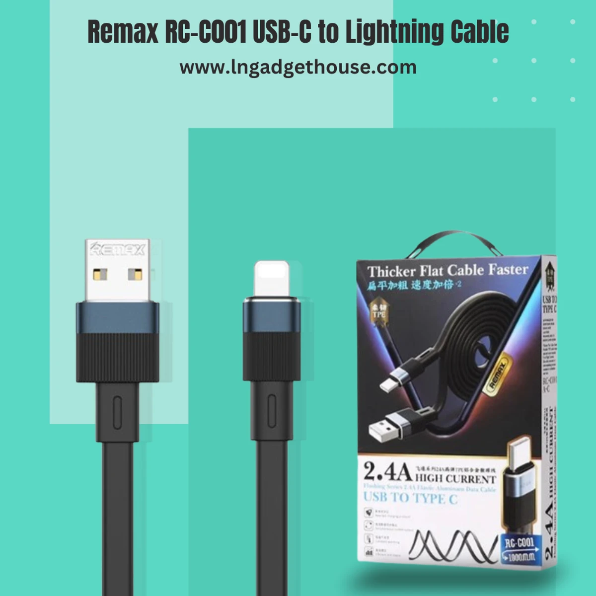 Remax RC-C001 USB-C to Lightning Cable