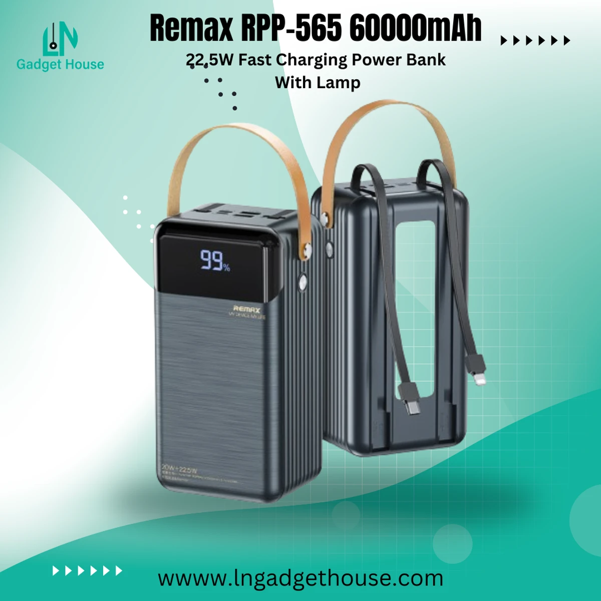 Remax RPP-565 Lango Series 60000MAh Power Bank