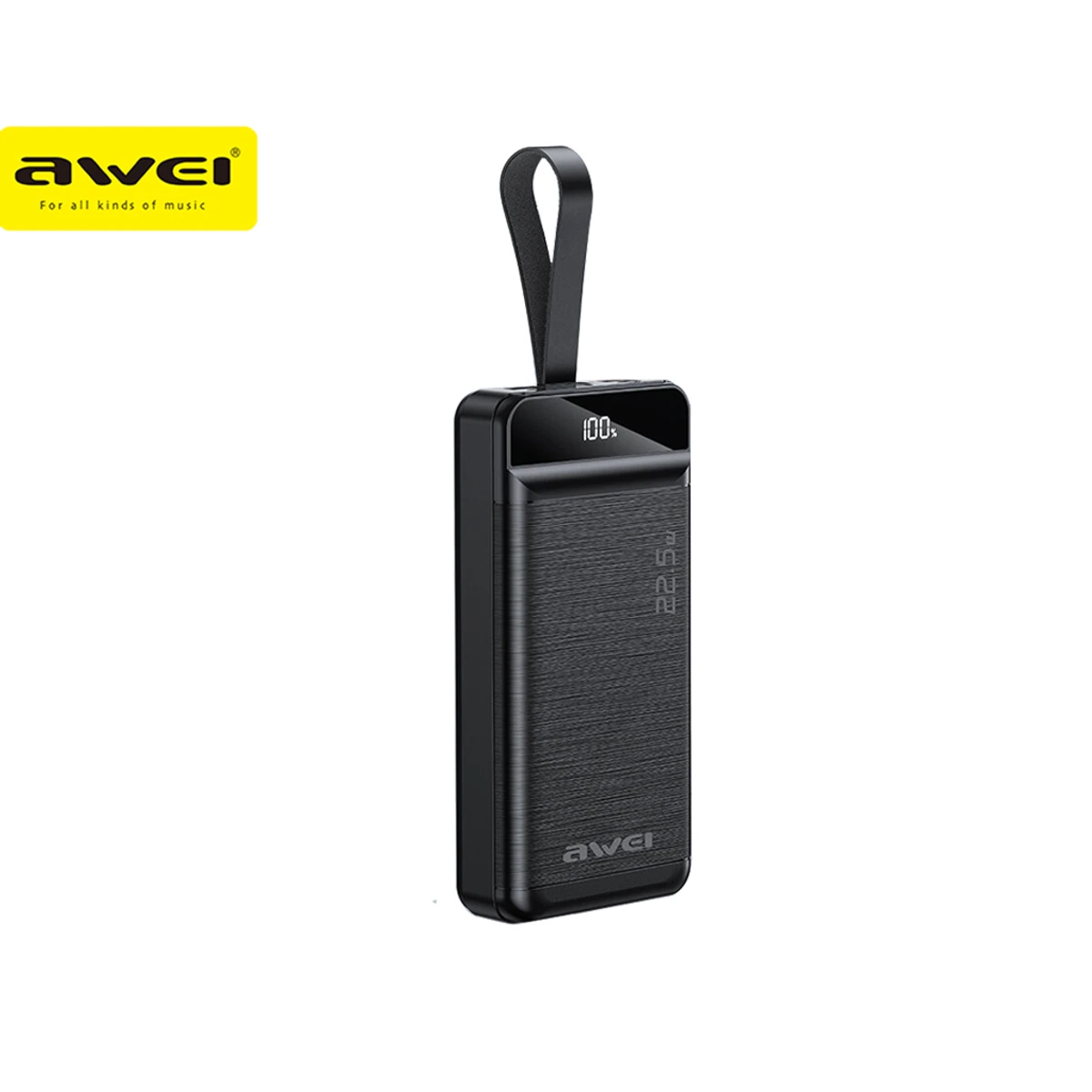 Awei P140K 30000mAh Power Bank Digital Display 22.5W Fast Charge Powerbank External Battery Type C USB