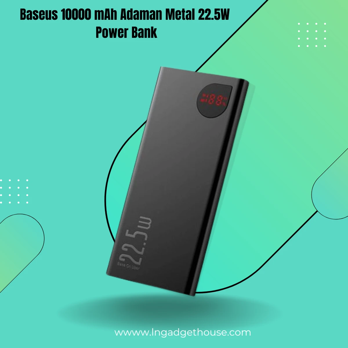 Baseus 10000 mAh Adaman Metal 22.5W Power Bank