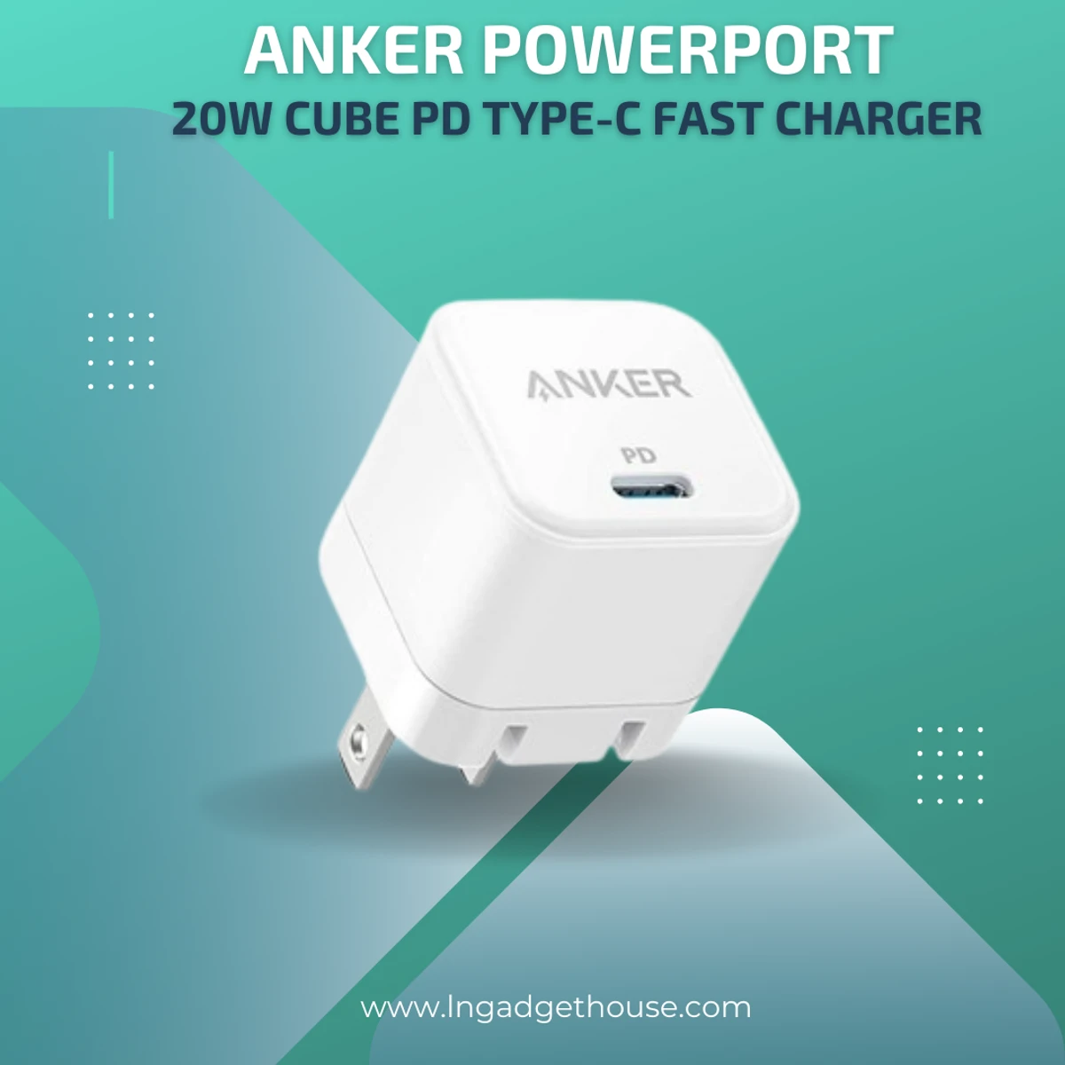 Anker PowerPort III 20W Cube PD Type-C Fast Charger