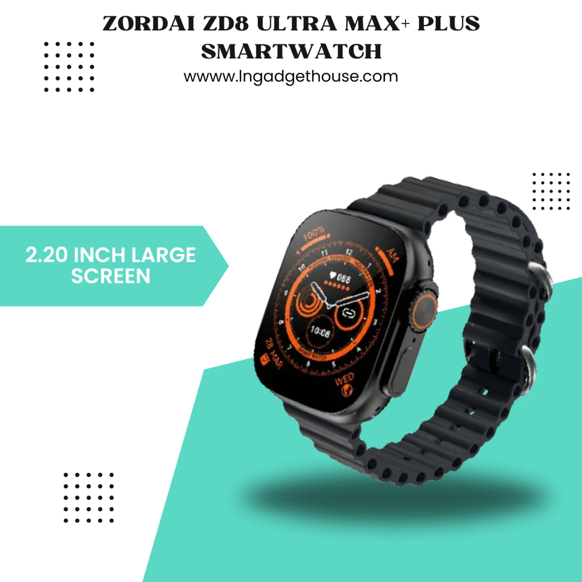 Zordai ZD8 Ultra Max Plus Smartwatch