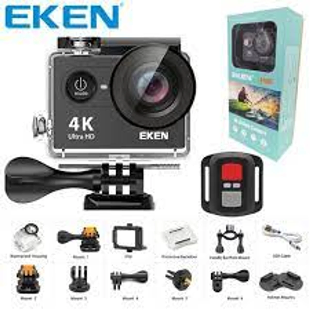 EKEN H9R Action Camera + All Accessories