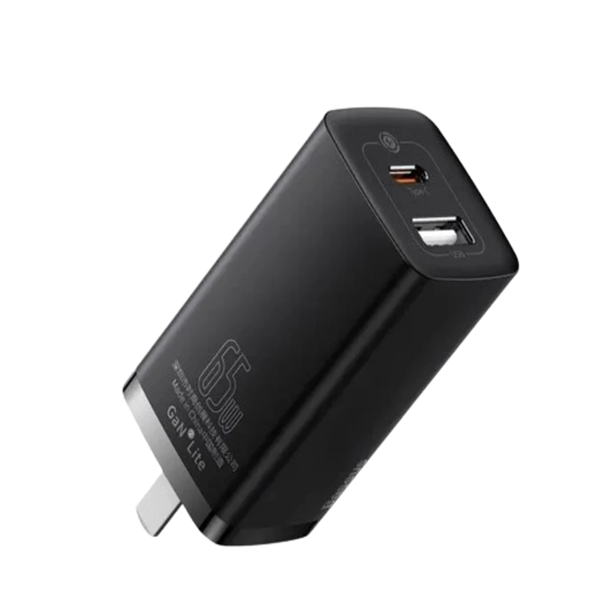 Baseus GaN2 lite Fast Charger C+U 65W CN (SUPER VOOC)