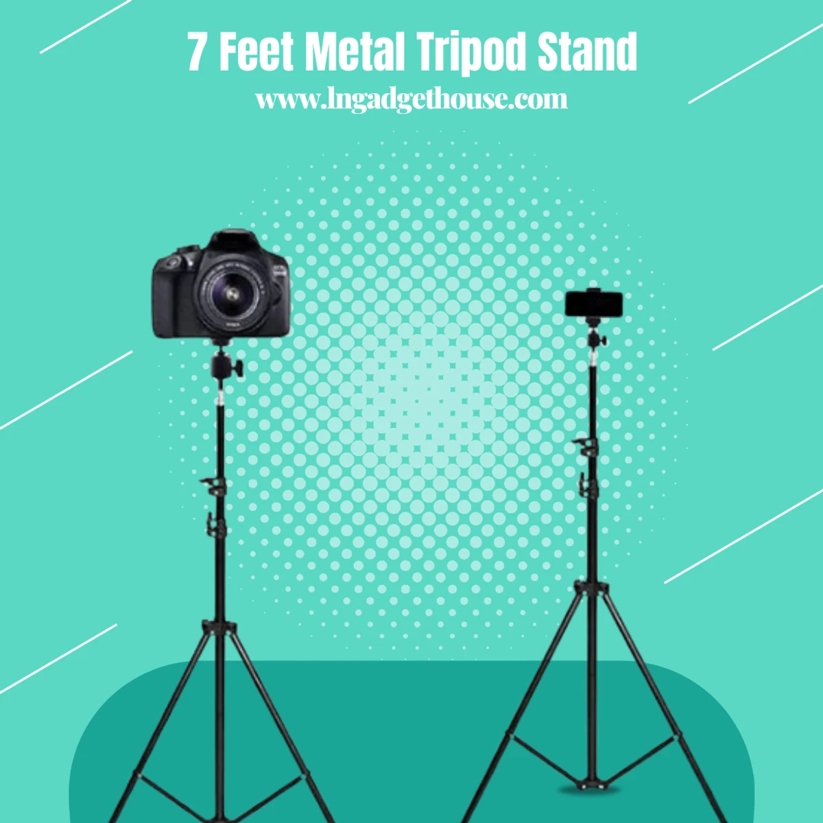 Tripod Stand 7 Feet Metal Tripod Stand For Photography