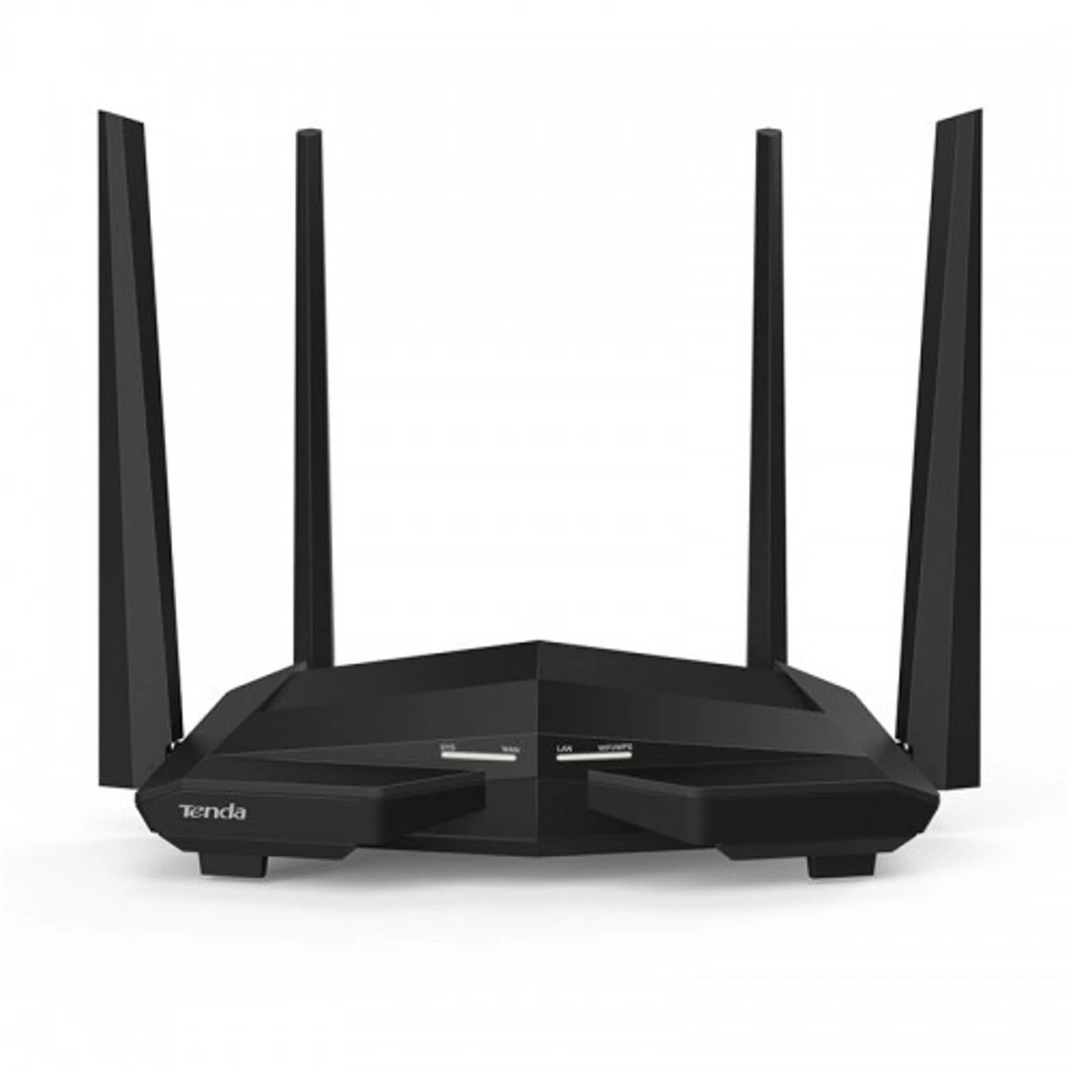 Tenda AC10 AC1200 1200Mbps Dual Band 4 Anteena Gigabit WiFi Router Balck