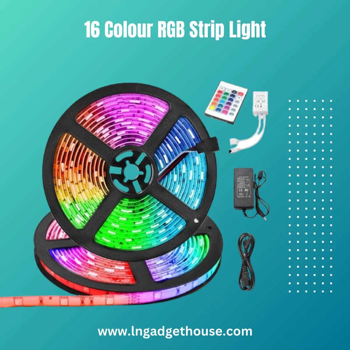 High Quality SMD 2835 DC 12V LED Strip Light with Remote 5 Meters RGB Color Special Lights for Ceiling Decoration